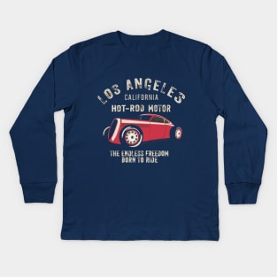 Los Angeles HOT-ROD MOTOR Kids Long Sleeve T-Shirt